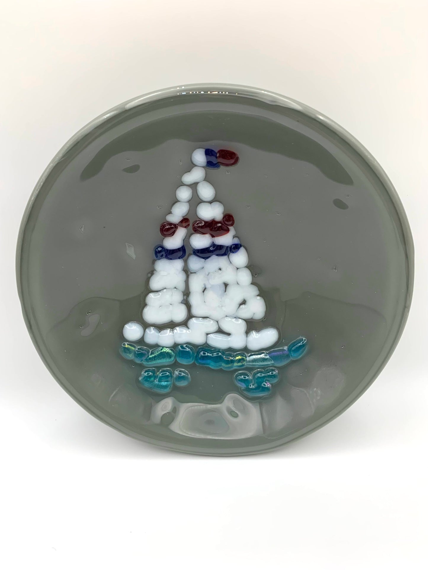 Bowl Small Grey with Sailboat