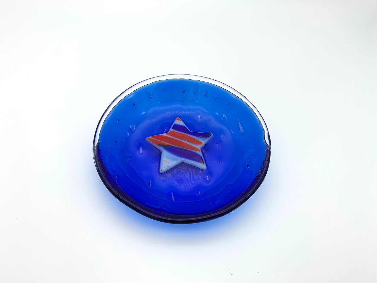 Bowl Small Blue Waterglass with Philly Star
