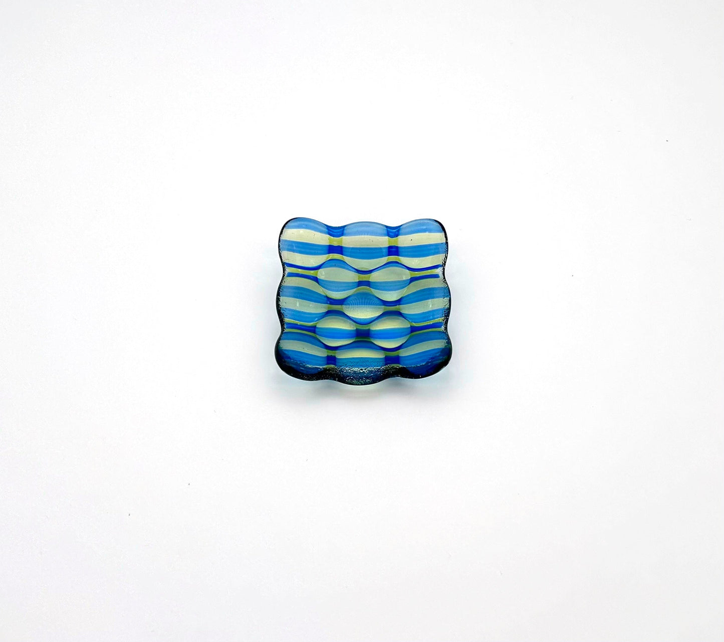 Optic Dish Small Lime and Dark Blue