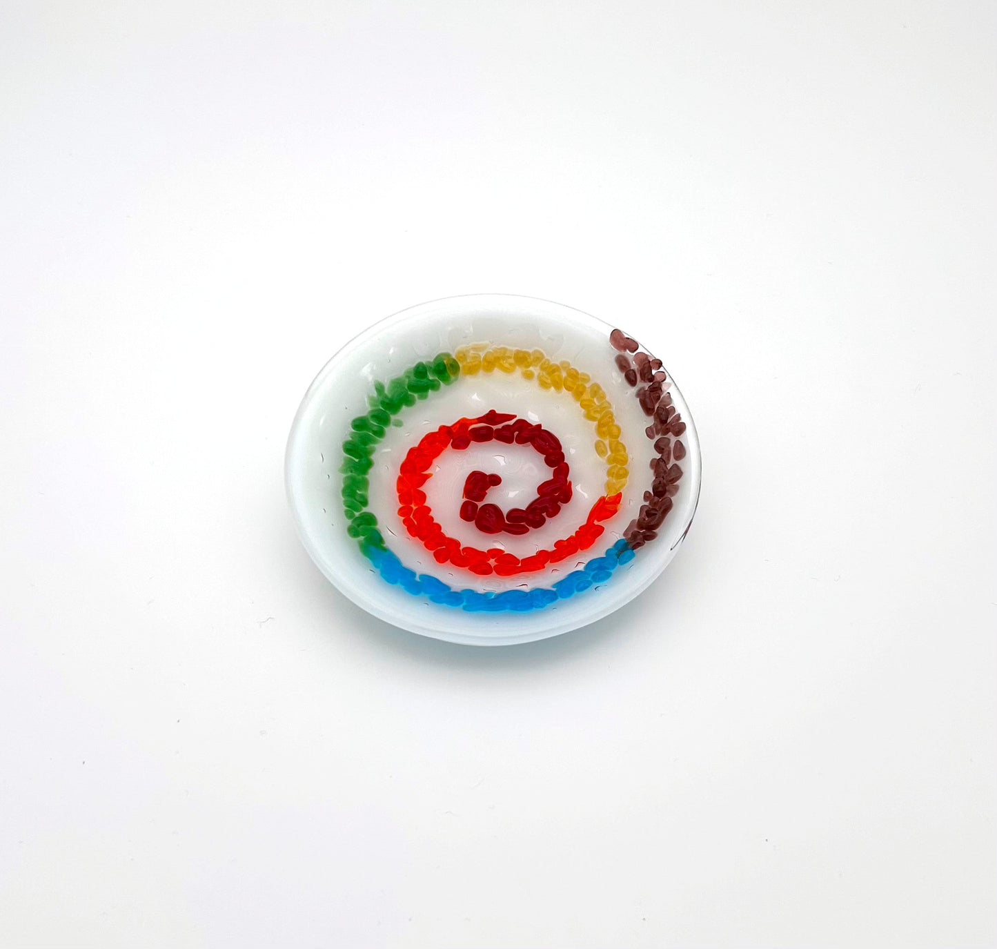 Bowl Small Rainbow Swirl