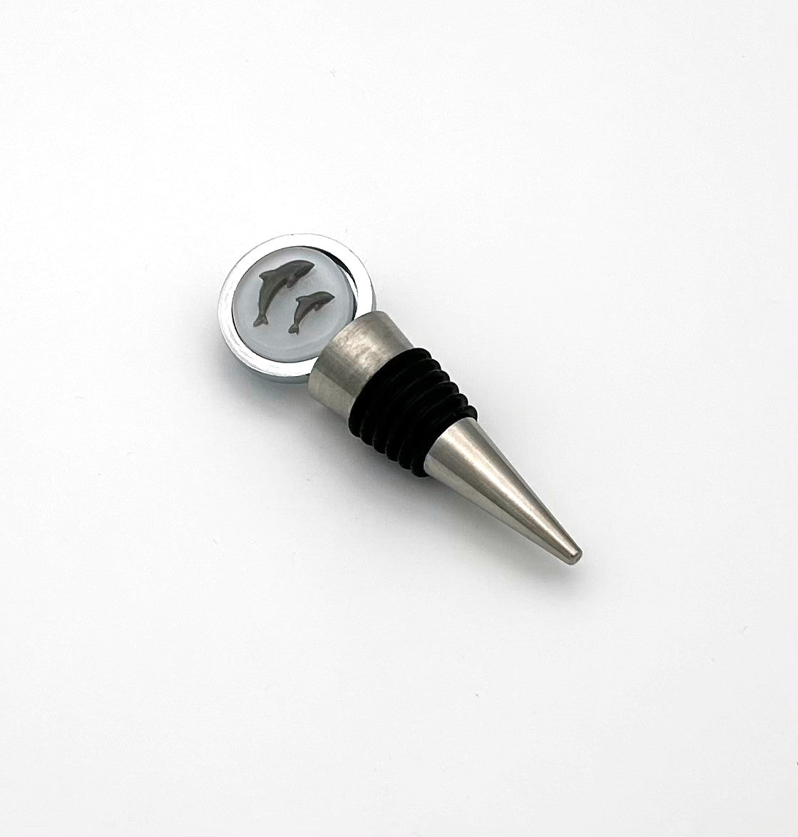 Wine Stopper with Dolphins