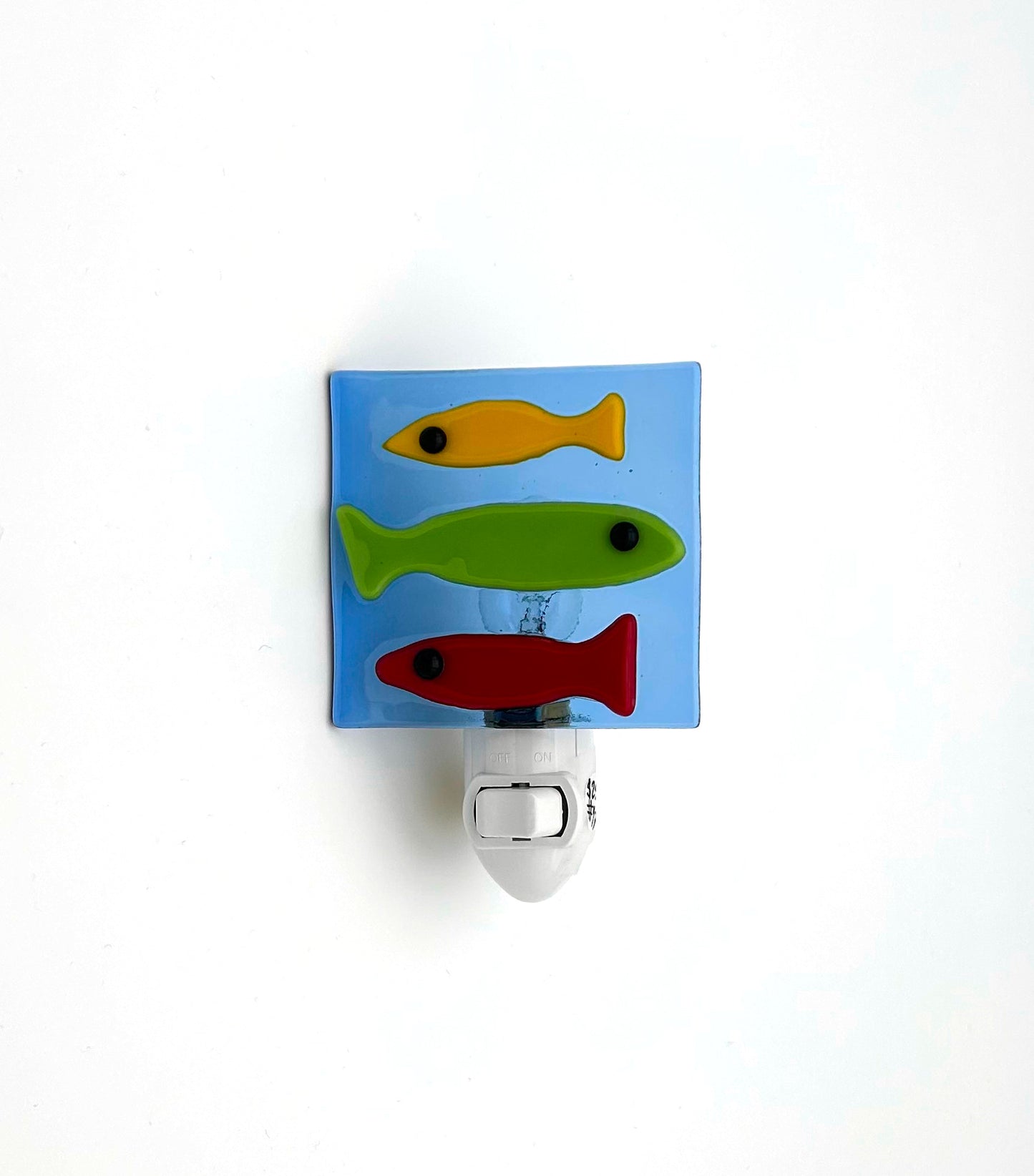 Night Light Medium Three Fish Red Green Yellow