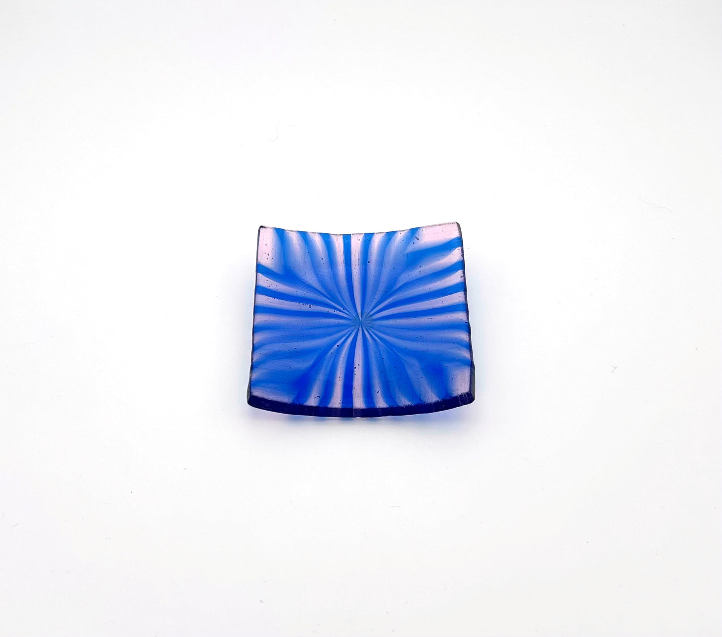 Square Dish Pink and Blue