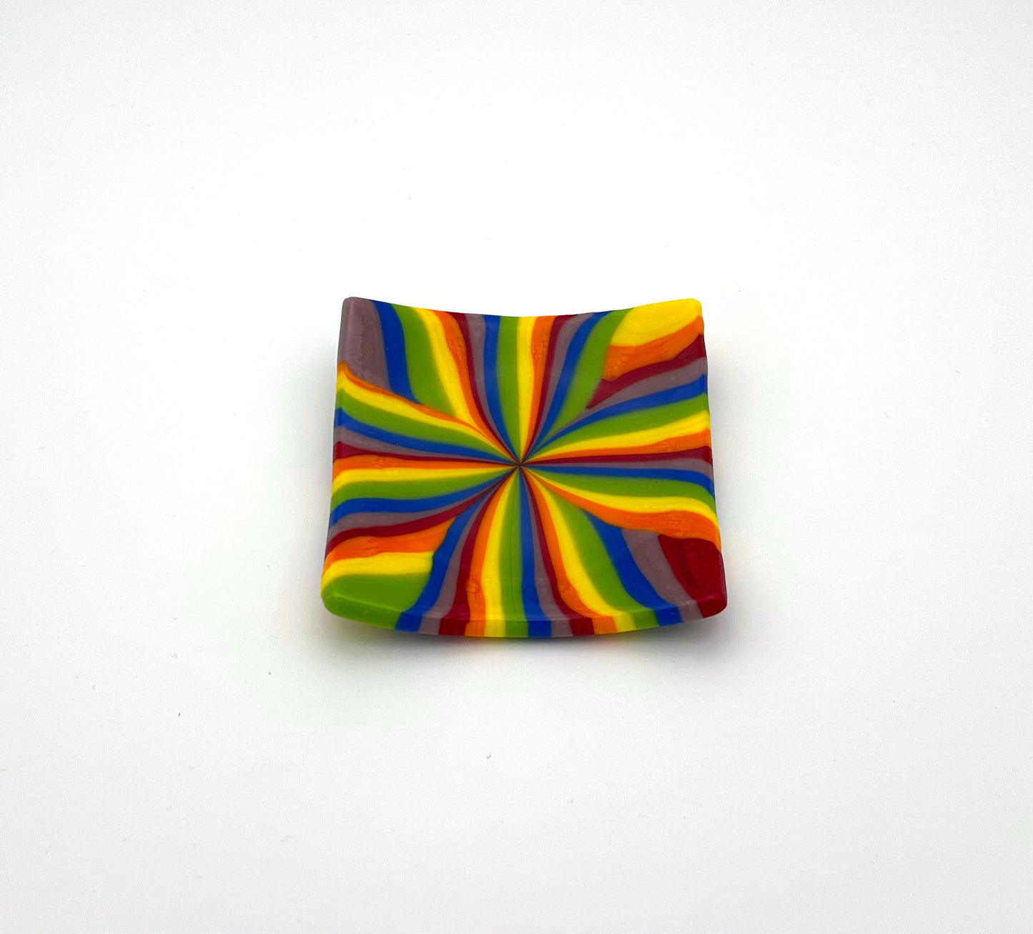 Square Dish Rainbow