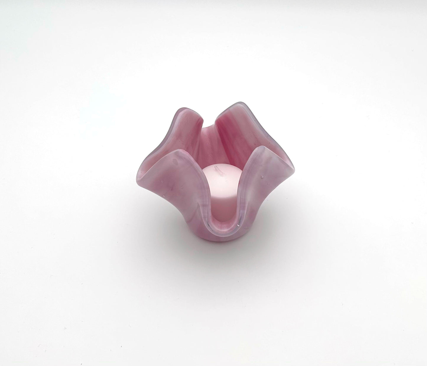 Votive Pink and White Wispy