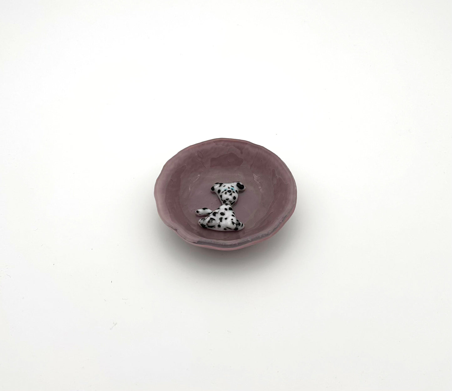 Ruffle Purple with Dalmatian Dog