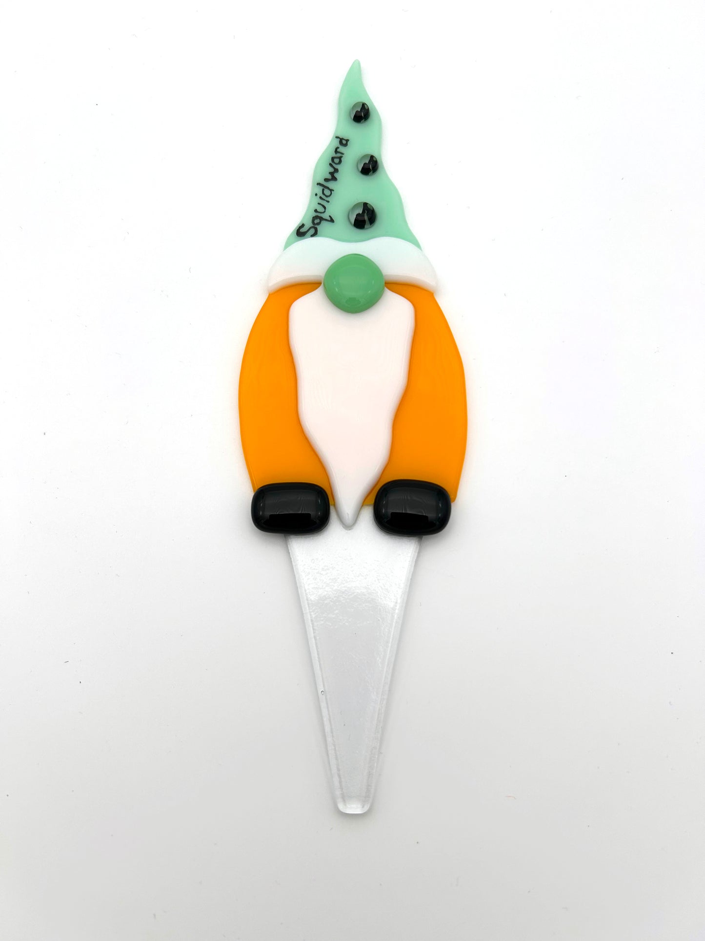 Garden Art Gnome Yellow Coat Green Hat Squidward