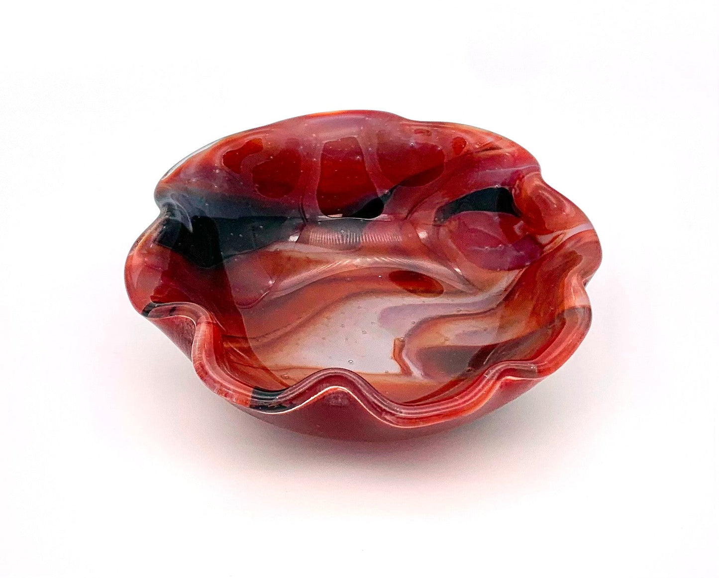 Ruffle Bowl Large Red