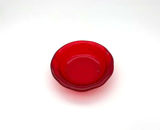 Ruffle Bowl Small Red
