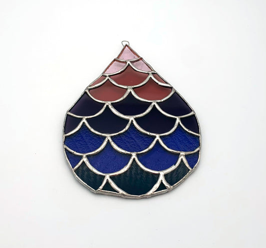 Sun Catcher Stained Glass Teardrop