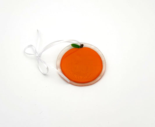 Sun Catcher Medium Orange on Wispy White