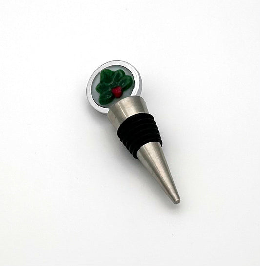 Wine Stopper with Holly