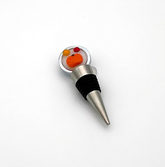 Wine Stopper with Pumpkin