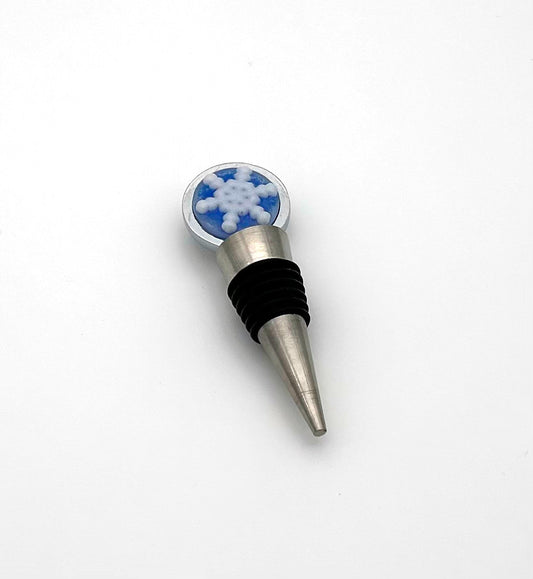 Wine Stopper with Snowflake