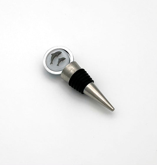 Wine Stopper with Dolphins