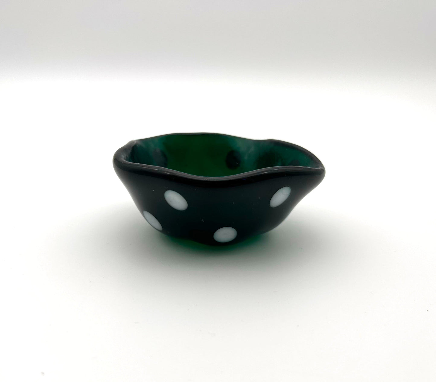 Drape Small Green with White Dots