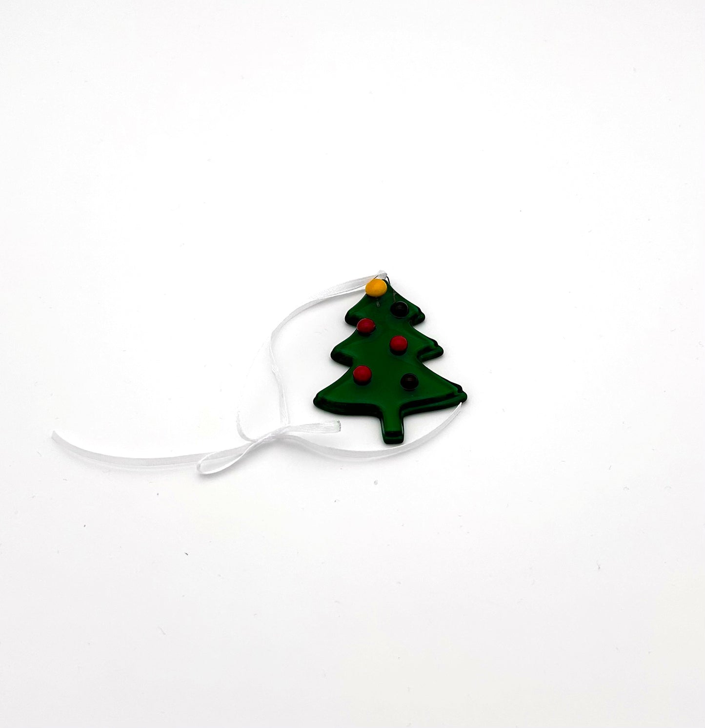 Ornament Medium Tree Green with Red and Yellow Balls