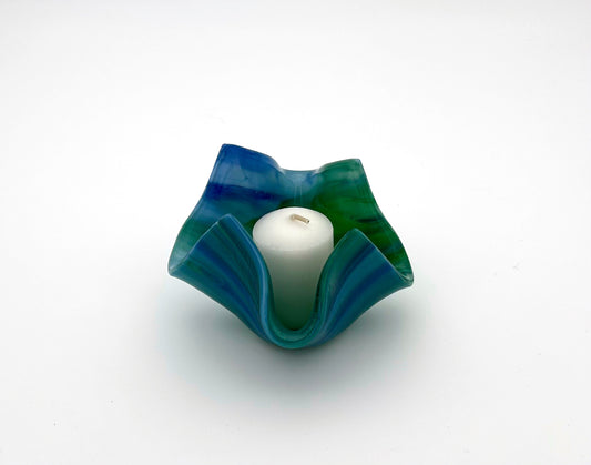 Votive Blue and Green