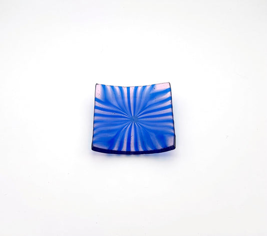 Square Dish Pink and Blue