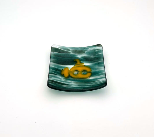 Square Dish Medium Green Spirit Yellow Submarine