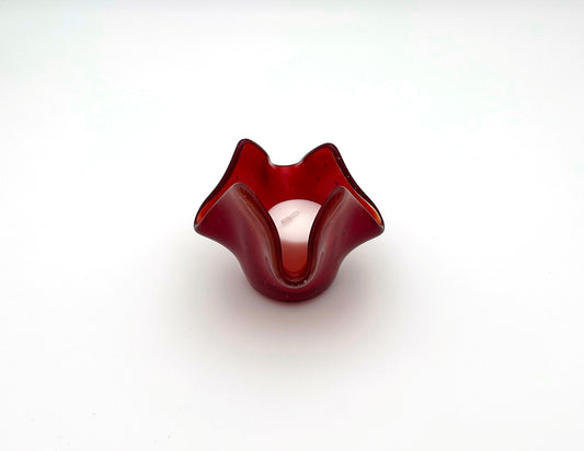 Votive Red with White Streak