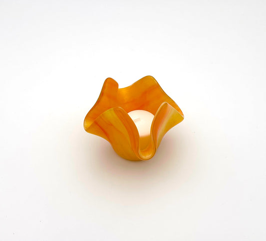 Votive Orange and Yellow Wispy