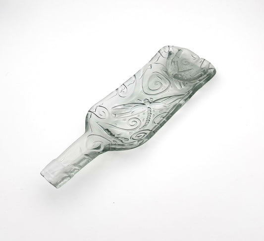Melted Bottle Tray Clear Dragonfly