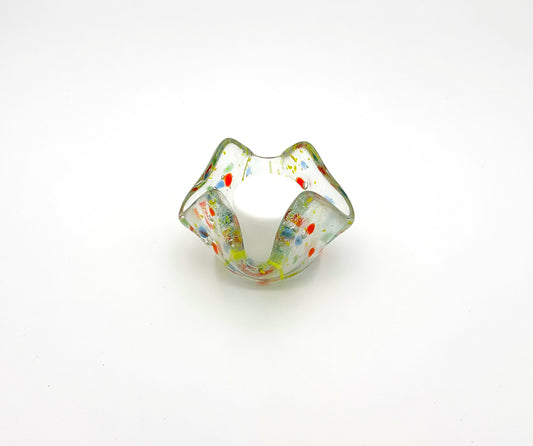 Votive Small Rainbow Pieces and Yellow Lines
