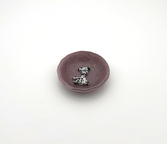 Ruffle Purple with Dalmatian Dog